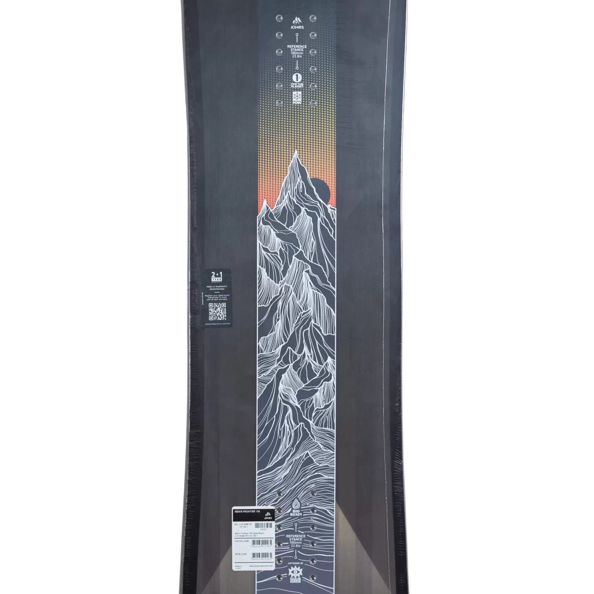Jones Frontier Snowboard 2025 - 156cm - Men's – Jones Reup Jones Frontier Snowboard 2025 - 156cm - Men's – Jones Reup